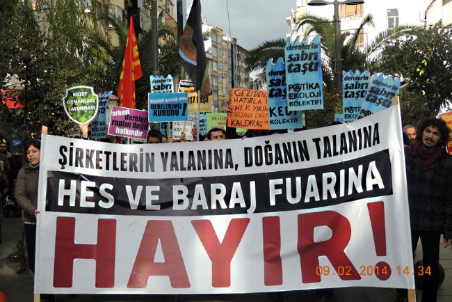 ‘HES ve baraj fuarına hayır'
