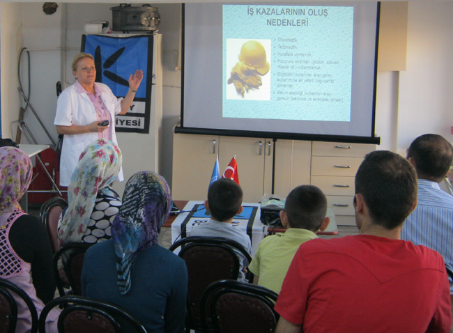 Çalışanlara ilkyardım semineri