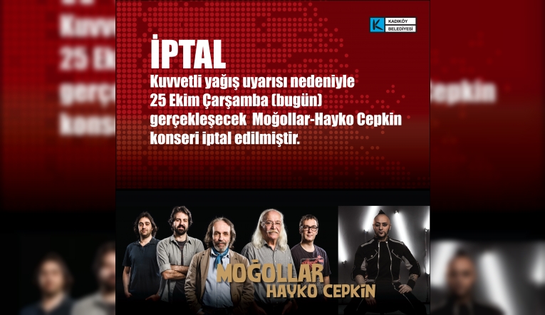 Cumhuriyet Konseri iptal edildi!