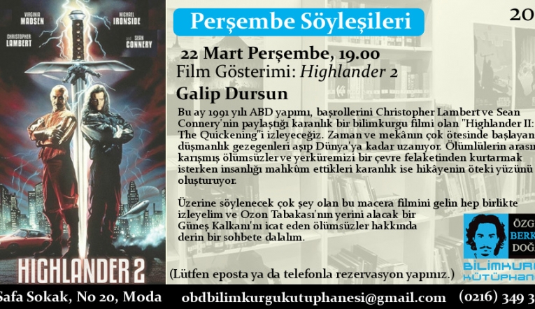 Bilimkurgu Kütüphanesi’nde Film Gösterimi