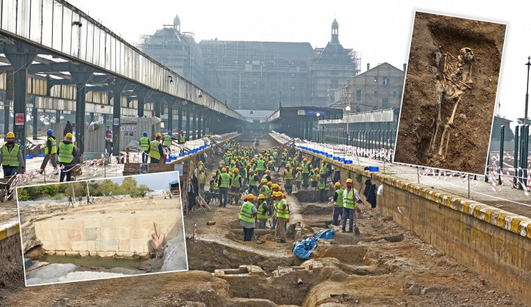 Haydarpaşa'da “bin yıllık” mezar bulundu