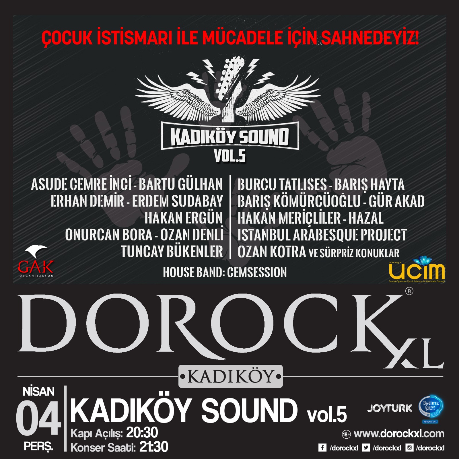 İstismara karşı dayanışma konseri