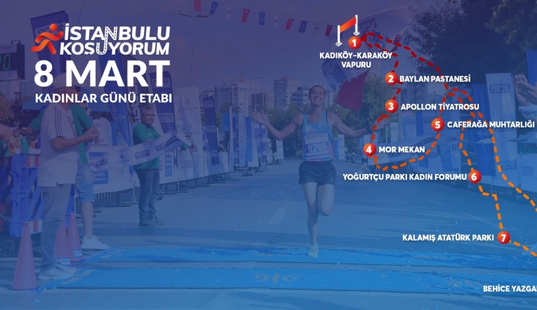 Kadınlar Kadıköy'ü koşuyor