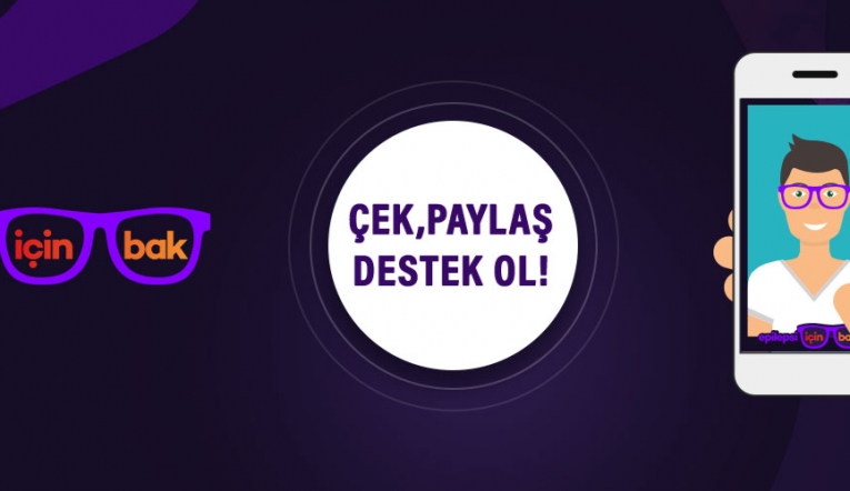 Epilepsi farkındalığı için mor gözlük