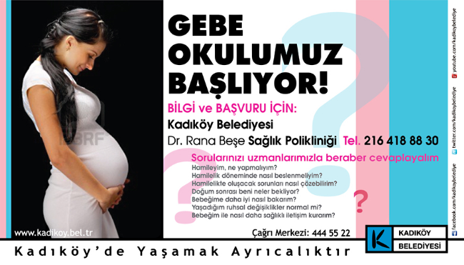Gebe Okulu başlıyor