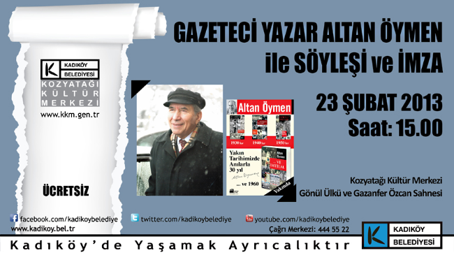 Gazeteci Altan Öymen, Kozzy'de
