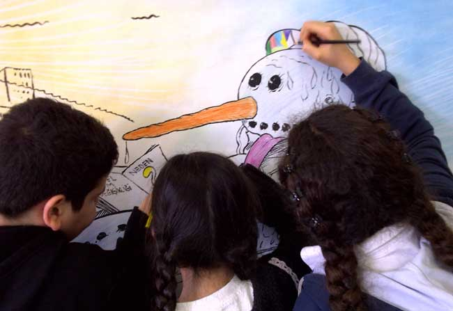 Tatilde öğrencilere karikatür atölyesi