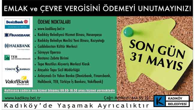 EMLAK VERGİNİZİ ÖDEDİNİZ Mİ ?