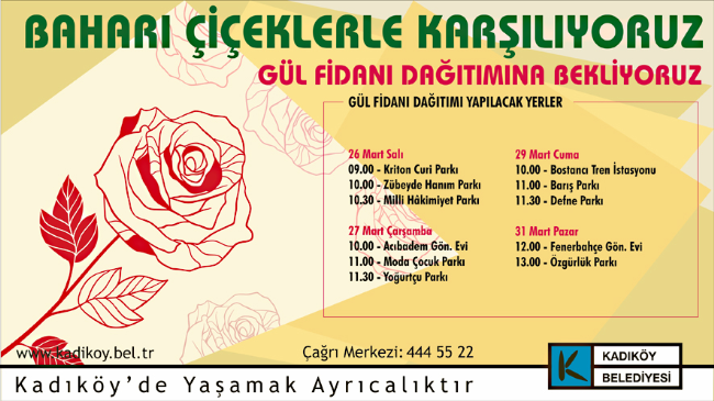 Bahara güllü karşılama!
