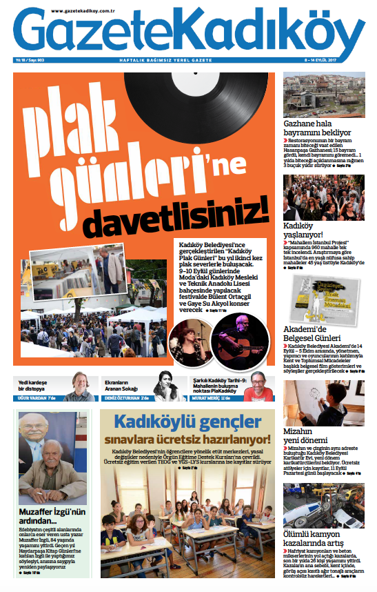 Gazete Kadıköy - 903. SAYI